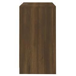 Avis vidaXL Buffet Chêne marron 70x41x75 cm Bois d'ingénierie