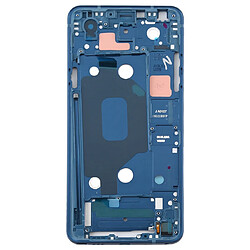 Wewoo Plaque de cadre LCD de boîtier avant pour LG Q Stylo 4 Q710 Q710MS Q710CS bleu