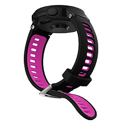 Avis Wewoo Bracelet pour montre connectée de en silicone Smartwatch Garmin Forerunner 735XT Rose rouge