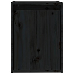 Acheter vidaXL Armoires murales Noir 30x30x40 cm Bois de pin massif