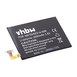 vhbw Li-Ion Batterie 2600mAh (3.8V) pour téléphone portable Smartphone HTC One M8St, M8t, M8w, Max comme B0P6B100, 35H00214-00M, 35H00214-01M. 