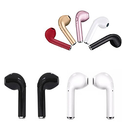 GUPBOO Casque stéréo sans fil I7 Mini casque universel Casque portable avec boîtier de charge Dispositif d'écoute de musique 