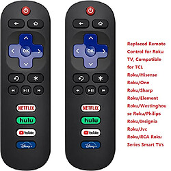 GUPBOO Télécommande universelle ROKU Télécommande pour Roku TV NETFLIX youtube