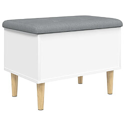 Maison Chic Banc de rangement | Meuble de rangement d'Entrée | Coffres d'Intérieur blanc 62x42x46 cm bois d'ingénierie -MN15864