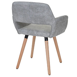 Acheter Mendler Chaise de salle à manger HWC-A50 II, fauteuil, design rétro des années 50 ~ tissu, gris béton