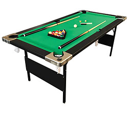 Simba BILLARD AMERICAIN 6 FT PLIANTS Snooker mod.ALADIN table de billard - Dimensions de jeu 158 x 66 cm