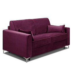 Acheter Inside 75 Canapé convertible express JACKSON 120cm sommier lattes tweed fuchsia matelas 16 cm