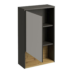 Avis Vente-Unique Armoire murale de salle de bain anthracite - 60 cm - YANGRA