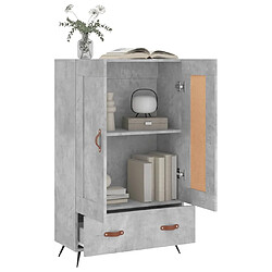 Acheter Maison Chic Buffet,Meuble de Rangement,commode pour salon,Cuisine gris béton 69,5x31x115 cm bois d'ingénierie -MN66471