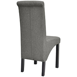 Acheter vidaXL Chaises à manger lot de 2 gris clair tissu