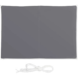 Helloshop26 Voile d'ombrage rectangle 2 x 3 m gris 13_0002933