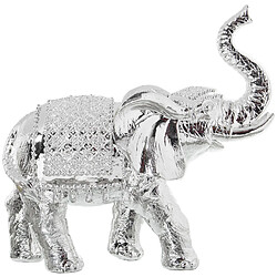 Figurine Décorative Alexandra House Living Argenté Plastique Eléphant 11 x 20 x 21 cm 