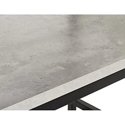 Pegane Etagère en acier et MDF coloris noir-optique béton - Dim : L60 x P40 x H180 cm