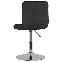 Acheter vidaXL Chaise pivotante à manger Noir Tissu