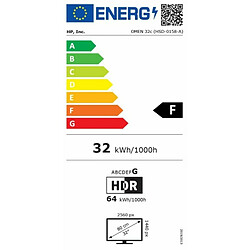 Écran HP 780K6E9 ABB 31,5" HDR VA Flicker free 165 Hz