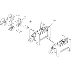 Acheter La Croisee Ds Kit de deux chariots doubles réglables pour rénovation