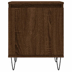 Acheter vidaXL Table de chevet chêne marron 40x30x50 cm bois d'ingénierie