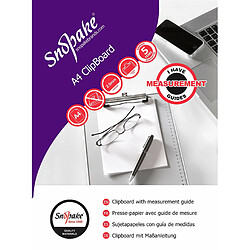 Acheter Phaidon Editions Snopake 15788 Presse-papiers métallique avec clip robuste et guide de mesure Argenté métallisé Format A4