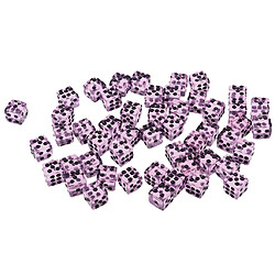 50pcs acrylique dés six faces 12mm d6 dés pour d u0026 d dpg jeu de fête violet Dés polyédriques