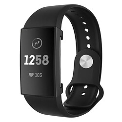 Wewoo Boîtier de montre Pour Fitbit Charge 3 Etui de protection TPU Plating Couverture complète Noir 