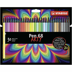 Ensemble de Marqueurs Stabilo Pen 68 ARTY 1 mm (30 Pièces)