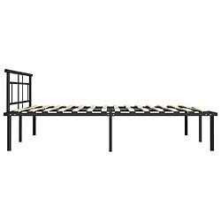 Acheter Maison Chic Lit adulte - Lit simple Cadre de lit,Structure du lit Contemporain Noir Métal 180x200 cm -MN84545