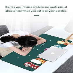 Avis Universal Tapis de bureau multifonctionnel, souris en cuir en PU étanche, tapis d'écriture réversible pour bureau/bureau