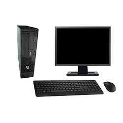 PC Fujitsu E500 DT Ecran 19" Intel i5-2400 RAM 4Go Disque 1To Windows 10 Wifi · Occasion 