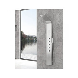 Karag Colonne de douche hydromassante GRANDE ELEA en acier inoxydable 165 cm