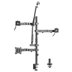 Studio tout-en-un NanoRS Support de table professionnel pour écran 17-32", microphone, caméra et projecteur Support pour trépied de studioVESA 75x75 100x100