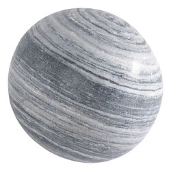 Jardinex Boule déco jardin ... 30 cm - Gris Boule déco jardin marbre effet rayé noir et blanc - Gris 30 cm