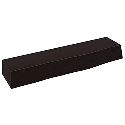 vidaXL Étagère murale marron foncé 40x10x6 cm bois chêne massif traité