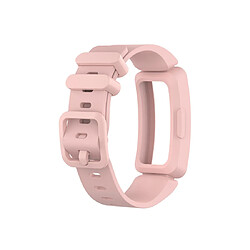 Wewoo Bracelet pour montre connectée Smartwatch avec en silicone Fitbit Inspire HR rose pâle