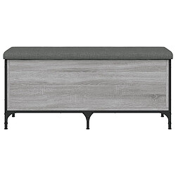 Acheter Maison Chic Banc de rangement | Meuble de rangement d'Entrée | Coffres d'Intérieur sonoma gris 102x42x45 cm bois d'ingénierie -MN52053