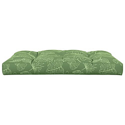 Maison Chic Coussin Confort | pouf | Coussin de palette à motif de feuilles 120x80x12 cm Tissu -GKD36906 pas cher