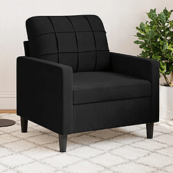 vidaXL Fauteuil Noir 60 cm Velours 