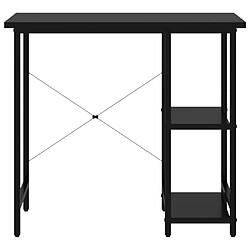 Avis Maison Chic Bureau d'ordinateur solide,Table de travail Noir 80x40x72 cm MDF et métal -GKD80229