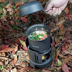 Totalcadeau Réchaud avec 2 casseroles pour aventures en pleine nature