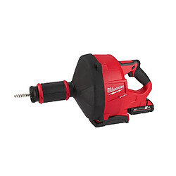 Déboucheur MILWAUKEE 18V 2,0 Ah Ø 10mm livré avec 1 batterie et chargeur en seau M18 FDCPF10-201C - 4933459684