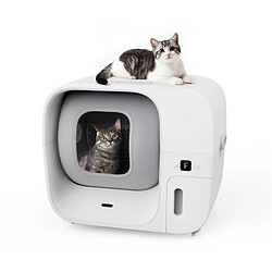 Acheter Furbulous Bac à litière automatique pour chat, avec contrôle par application, 60 L - Blanc