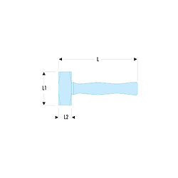 Massette Facom à angles abattues 1262H