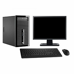 PC Tour HP ProDesk 400 G1 Ecran 19" i3-4130 RAM 8Go SSD 240Go Windows 10 Wifi - Occasion