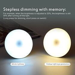 Avis Universal Action Capteur rond Lumière d'armoire Lumière de nuit intelligente automatique Lumière LED Allumée Chambre Placard Cuisine Armoire Lampe Applique |