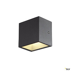 Applique extérieure SLV SITRA CUBE, anthracite, avec LED intégrée, 10W, 3000K, IP44