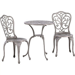 Venture Home Table ronde et 2 chaises de jardin Nandin.