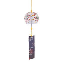 windchime en verre de style japonais suspendu bénédiction cloches carillons éoliens maison 16