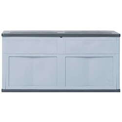 Acheter Helloshop26 Coffre boîte meuble de jardin rangement 320 litres gris noir 02_0013030