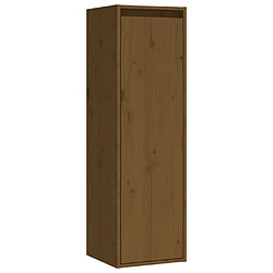 vidaXL Armoire murale Marron miel 30x30x100 cm Bois de pin massif