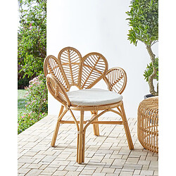 Beliani Chaise de jardin Rotin Naturel FLORENTINE II