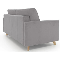 Alterego Canapé lit rapido REMY canapé convertible 140 cm Gris clair